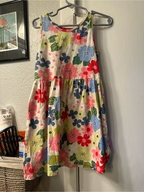 H&M Girls Floral Tank Dress in White, Pink, Red, Blue & Green